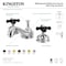 Kingston Brass KS1162PKX Duchess Widespread Bathroom Faucet W/ Brass Pop-Up, Brass KS1162PKX - alternate 3